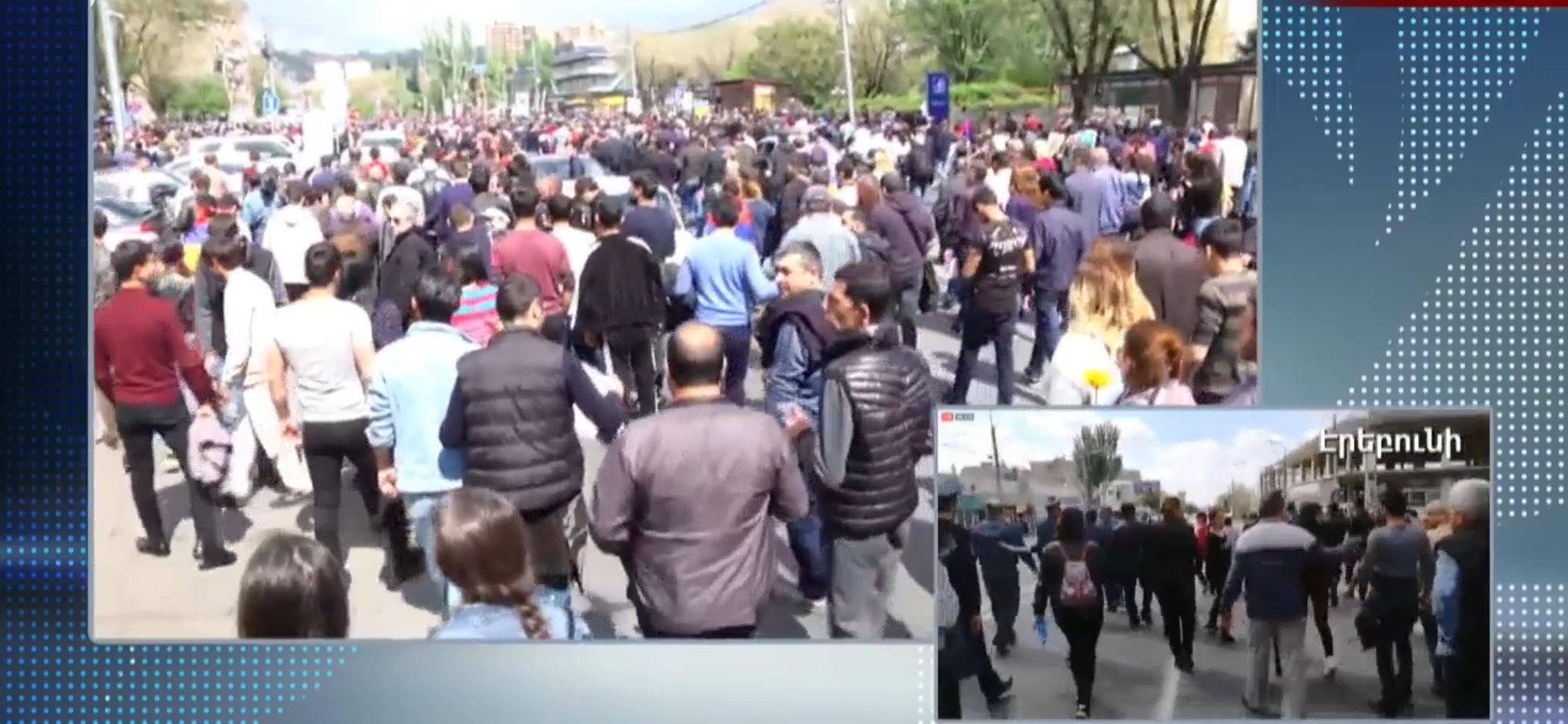 Люди в масках напали на протестующих стариков и женщин в районе Эребуни 