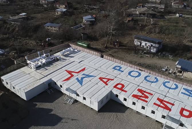 Российские миротворцы в Степанакерте и в Мартуни установили еще 4 блок-модульных городка 