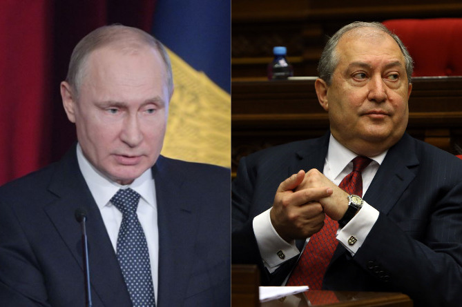 Путин обсудил c Саркисяном ситуацию в Армении 