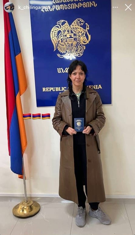 Ксения Чилингарова получила гражданство Армении 